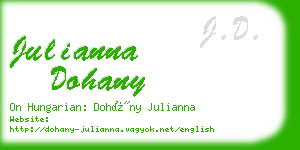 julianna dohany business card